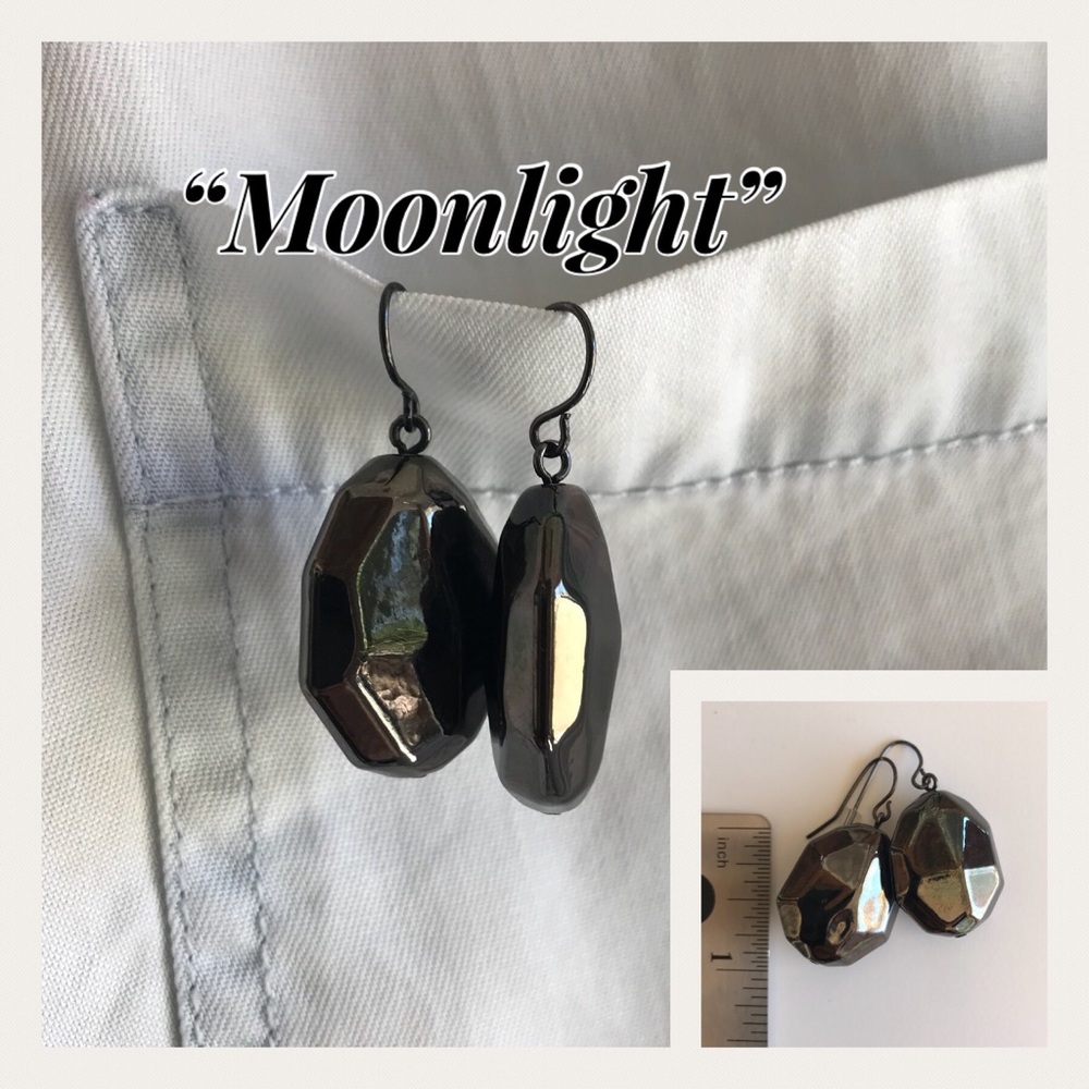Premier design “Moonlight” black earrings